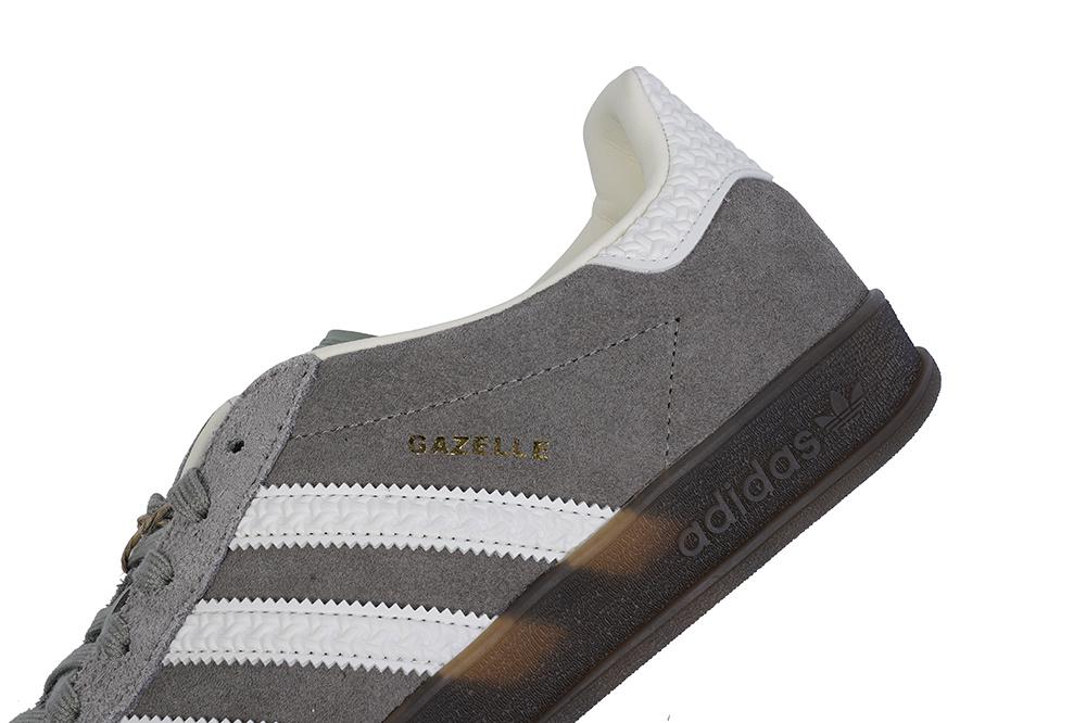 PK GOD Adidas Gazelle Indoor Grey White RETAIL MATERIALS READY TO SHIP